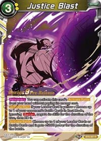 Justice Blast - Universal Onslaught Pre-Release Cards - Dragon Ball Super: Masters card