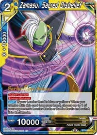 Zamasu, Sacred Disbelief - Universal Onslaught Pre-Release Cards - Dragon Ball Super: Masters card