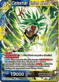 Celestial Union Kefla - Universal Onslaught Pre-Release Cards - Dragon Ball Super: Masters card