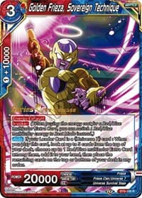 Golden Frieza, Sovereign Technique - Universal Onslaught Pre-Release Cards - Dragon Ball Super: Masters card