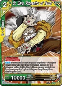 Dr. Gero, Progenitor of Terror - Universal Onslaught Pre-Release Cards - Dragon Ball Super: Masters card