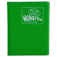 Binder - 4-Pocket Side-Loading Holofoil - Green - Monster Protectors Storage Albums - Storage Albums card