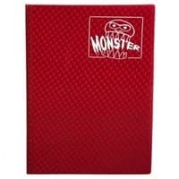 Binder - 9-Pocket Side-Loading Holofoil - Red - Monster Protectors Storage Albums - Storage Albums card