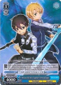 "Because We Were Together" Kirito & Eugeo - Sword Art Online -Alicization- - Weiss Schwarz card