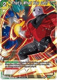 That's What You Get! - Promotion Cards - Dragon Ball Super: Masters card