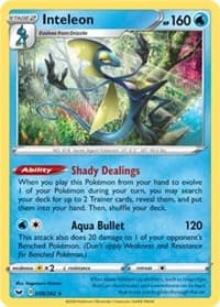 Inteleon - Deck Exclusives - Pokemon card