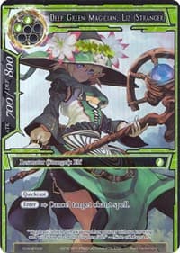 Deep Green Magician, Liz (Stranger) (Full Art) - Alice Origin II Starter Deck - Force of Will card