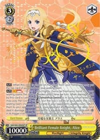 Brilliant Female Knight, Alice (SP) - Sword Art Online -Alicization- - Weiss Schwarz card