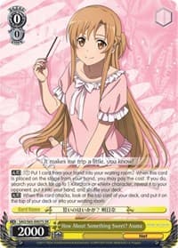 How About Something Sweet? Asuna (SR) - Sword Art Online -Alicization- - Weiss Schwarz card