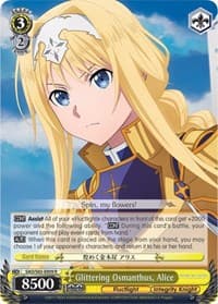 Glittering Osmanthus, Alice - Sword Art Online -Alicization- - Weiss Schwarz card