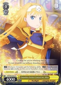 Dauntless Perfect Control Art, Alice - Sword Art Online -Alicization- - Weiss Schwarz card