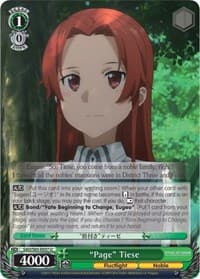 "Page" Tiese - Sword Art Online -Alicization- - Weiss Schwarz card