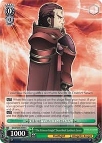 "The Crimson Knight" Deusolbert Synthesis Seven - Sword Art Online -Alicization- - Weiss Schwarz card