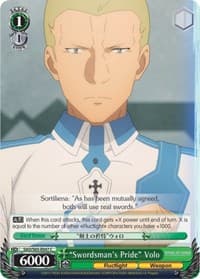 "Swordsman's Pride" Volo - Sword Art Online -Alicization- - Weiss Schwarz card