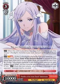 "Pontifex of the Axiom Church" Administrator - Sword Art Online -Alicization- - Weiss Schwarz card