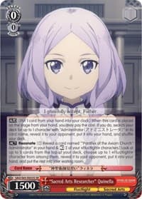 "Sacred Arts Researcher" Quinella (SR) - Sword Art Online -Alicization- - Weiss Schwarz card