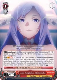 Sweet Temptation, Administrator - Sword Art Online -Alicization- - Weiss Schwarz card
