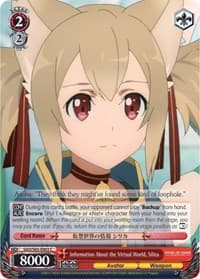 Information About the Virtual World, Silica - Sword Art Online -Alicization- - Weiss Schwarz card