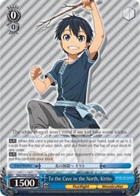 To the Cave in the North, Kirito - Sword Art Online -Alicization- - Weiss Schwarz card