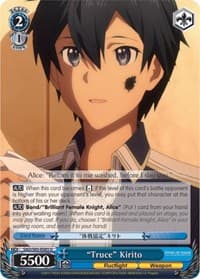 "Truce" Kirito - Sword Art Online -Alicization- - Weiss Schwarz card