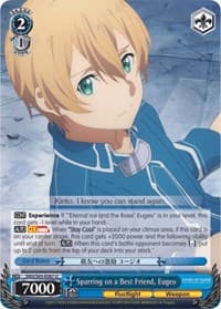 Spurring on a Best Friend, Eugeo - Sword Art Online -Alicization- - Weiss Schwarz card