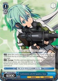 Confrontation with PK Squadron, Sinon - Sword Art Online -Alicization- - Weiss Schwarz card