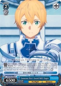 Someone Else's Sword Skill, Eugeo - Sword Art Online -Alicization- - Weiss Schwarz card