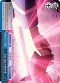 Red Rose Sword - Sword Art Online -Alicization- - Weiss Schwarz card