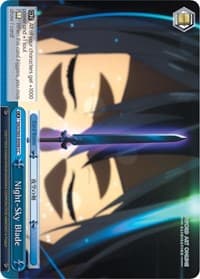 Night-Sky Blade - Sword Art Online -Alicization- - Weiss Schwarz card