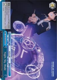Night-Sky Blade (RRR) - Sword Art Online -Alicization- - Weiss Schwarz card