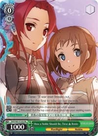 How a Noble Should Be, Tiese & Ronie - Sword Art Online -Alicization- - Weiss Schwarz card