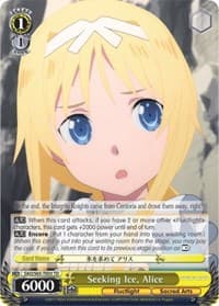 Seeking Ice, Alice - Sword Art Online -Alicization- - Weiss Schwarz card