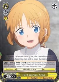Hard Worker, Selka - Sword Art Online -Alicization- - Weiss Schwarz card