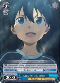 Seeking Ice, Kirito - Sword Art Online -Alicization- - Weiss Schwarz card