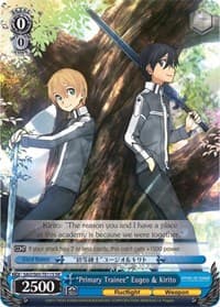 "Primary Trainee" Eugeo & Kirito (SR) - Sword Art Online -Alicization- - Weiss Schwarz card