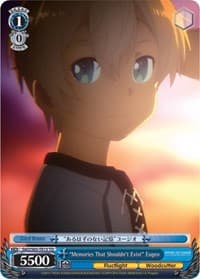 "Memories That Shouldn't Exist" Eugeo - Sword Art Online -Alicization- - Weiss Schwarz card