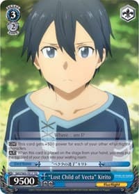 "Lost Child of Vecta" Kirito - Sword Art Online -Alicization- - Weiss Schwarz card