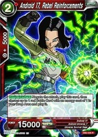Android 17, Rebel Reinforcements - Draft Box 05 - Divine Multiverse - Dragon Ball Super: Masters card