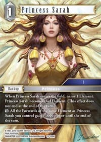 Princess Sarah - Opus XI - Final Fantasy TCG card