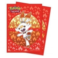 Pokemon Sword & Shield Deck Protector: Galar Starters - Scorbunny (65-Pack) - Ultra Pro Card Sleeves - Card Sleeves card
