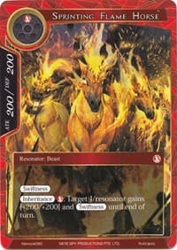Sprinting Flame Horse - Alice Origin Memoria Cards - Force of Will card