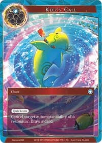 Keez's Call - Alice Origin Memoria Cards - Force of Will card