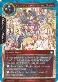Valentina, Maiden of the Oceans - Alice Origin Memoria Cards - Force of Will card
