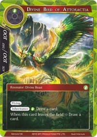 Divine Bird of Attoractia - Alice Origin Memoria Cards - Force of Will card