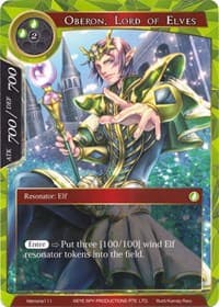 Oberon, Lord of Elves - Alice Origin Memoria Cards - Force of Will card