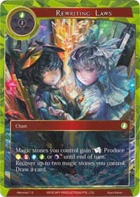 Rewriting Laws - Alice Origin Memoria Cards - Force of Will card