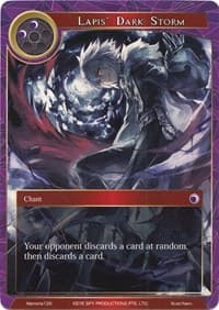 Lapis' Dark Storm - Alice Origin Memoria Cards - Force of Will card