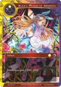 Alice's World of Madness - Alice Origin Memoria Cards - Force of Will card