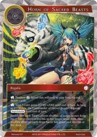 Horn of Sacred Beasts - Alice Origin Memoria Cards - Force of Will card