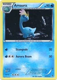 Amaura - 25/111 (Cosmos Holo) - Miscellaneous Cards & Products - Pokemon card
